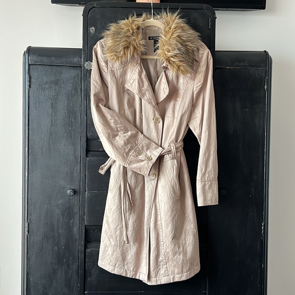 INC -International Concepts Woman-Trench Coat size 1X - Picture 3 of 8